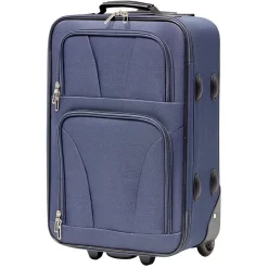 Sale Gifi Valise souple 4 roues bleu H.55 cm