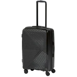 Outlet Gifi Valise sur roulettes noir H68 cm