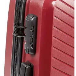 Discount Gifi Valise sur roulettes rouge H56 cm