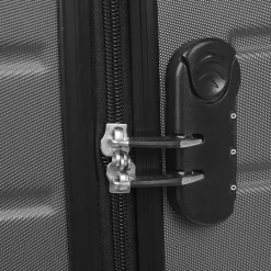 New Gifi Valise trolley ABS rigide 4 roues gris L. 50 cm