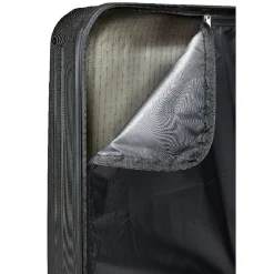 New Gifi Valise trolley rectangulaire noire à roulettes