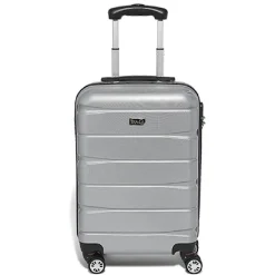 Outlet Gifi Valise trolley rigide abs gris argenté H50 cm