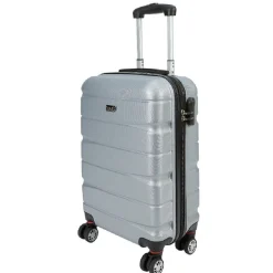 Outlet Gifi Valise trolley rigide abs gris argenté H50 cm