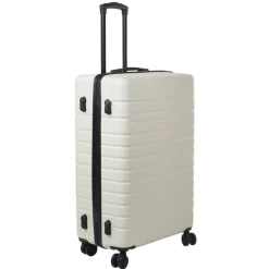 Hot Gifi Valise trolley rigide 4 roues blanche 70cm