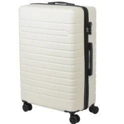 Hot Gifi Valise trolley rigide 4 roues blanche 70cm
