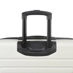Discount Gifi Valise trolley rigide 4 roues blanche 50cm