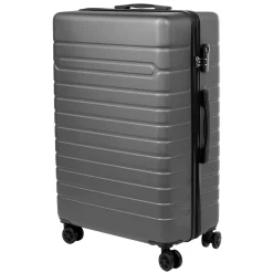Gifi Valise trolley rigide 4 roues gris foncé L. 70 cm