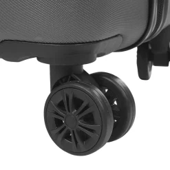 Discount Gifi Valise trolley rigide 4 roues gris L. 60 cm