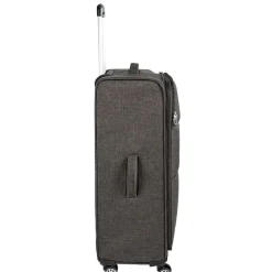 Gifi Valise trolley souple roues multidirectionnelles gris H70 cm