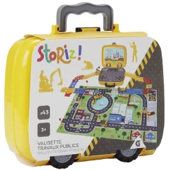Gifi Jeux D'Imagination Et D'Imitation<Valisette circuit + accessoires travaux public