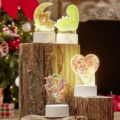 Gifi Veilleuse LED créative diamant à coller pour enfant