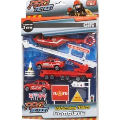 Gifi Jeux D'Imagination Et D'Imitation<Véhicules métal pompier X20 pièces