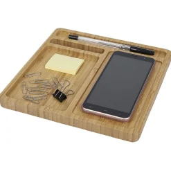 Vide poche en bambou avec chargeur à induction*Gifi Discount
