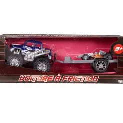 Gifi Jeux D'Imagination Et D'Imitation<Voiture friction 4X4 et remorque