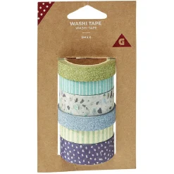 Gifi Washi tape x6 pastel 5m