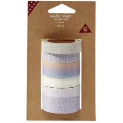 Gifi Washi tape x6 pastel 5m
