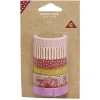 Washi tape x6 rouge et rose 5m*Gifi Online