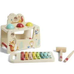 Gifi Eveil<Xylophone marteau 2en1 en bois